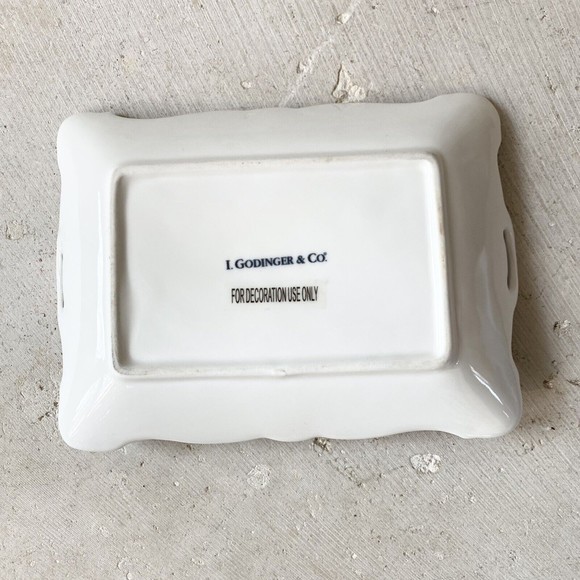 I Godinger & Mother’s Day Gifts for Mom Ceramic Trinket Tray Lovie Blanket‎ Blue - Picture 4 of 4